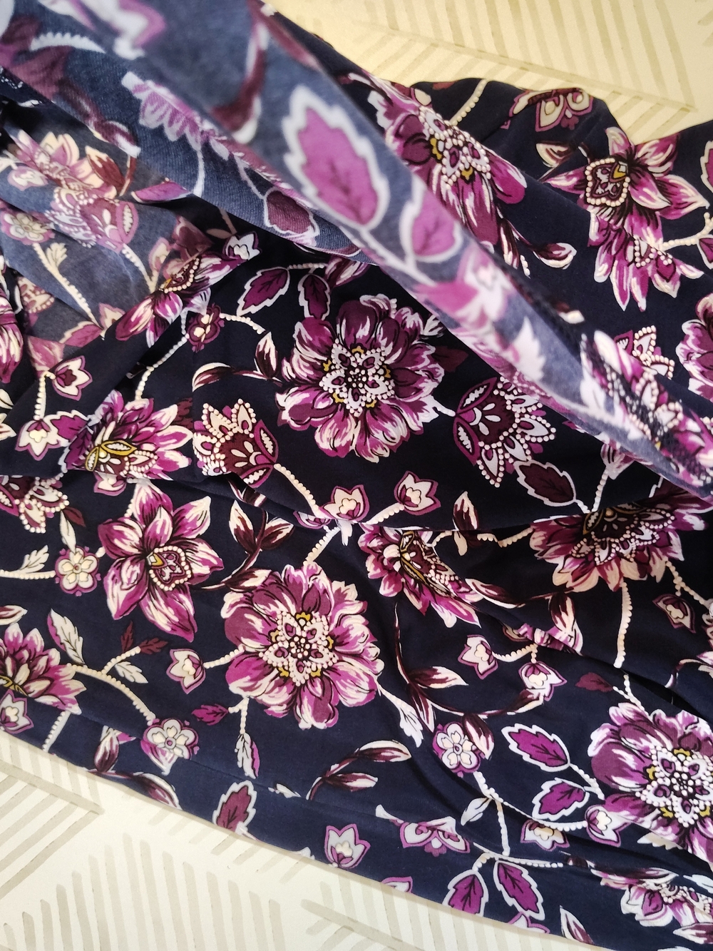 Signature By Robbie Bee Purple Floral Faux Wrap Maxi Dress Office wear Summer Me - Picture 6 of 11